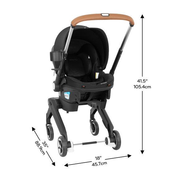 Shyft DualRide Infant Car Seat Stroller Combo w Carryall Storage & Extended Canopy Specifications