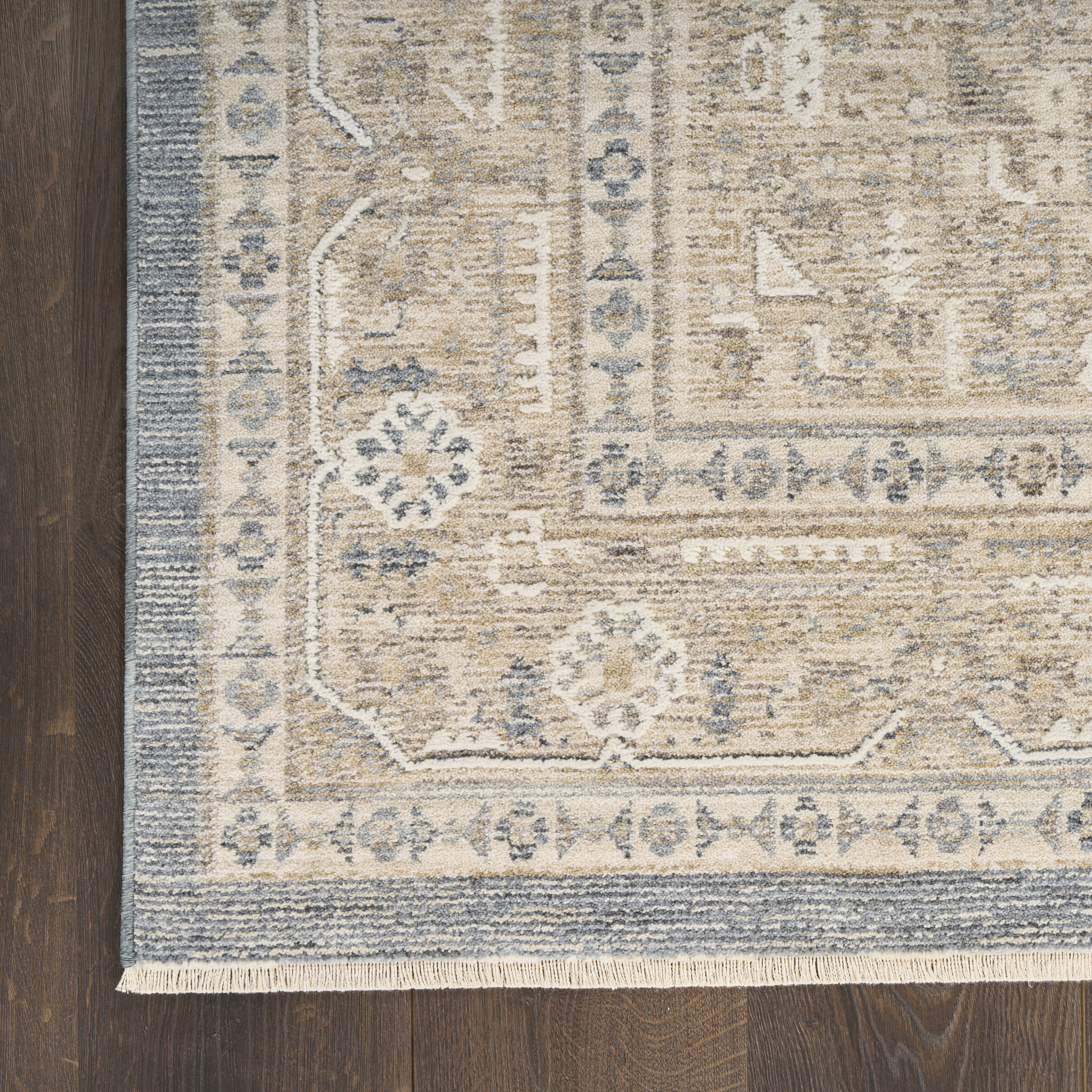 Nourison Retreat 9'6" x 13'2" Ivory Blue Vintage Indoor Rug