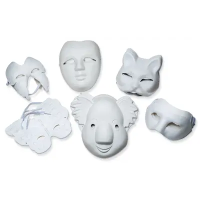 Creativity Street  Paperboard Masks, Classroom Pack Assortment,  Assorted Sizes, 24 Pieces