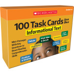 Scholastic Teaching Solutions 100 Task Cards in a Box: Informational Text SC-855264