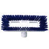 Impact, 9in, Heavy Duty Swivel Scrub Brush, Plastic Bristles, Blue/White
