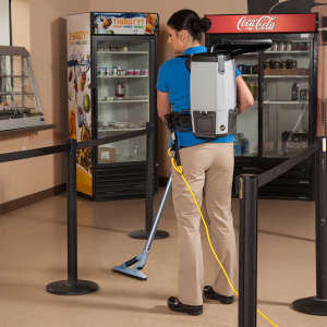 ProTeam, ProVac FS 6 w/ ProBlade Hard Surface & Carpet Floor Tool Kit, 14", Backpack Vacuum