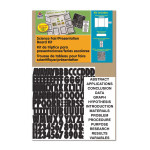 Pacon&reg; Presentation Board Kit, White, Includes Self-Adhesive Letters, 48" x 36", 1 Kit PAC3793