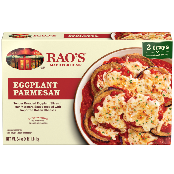 Eggplant Parmesan Frozen Meal, 64 oz