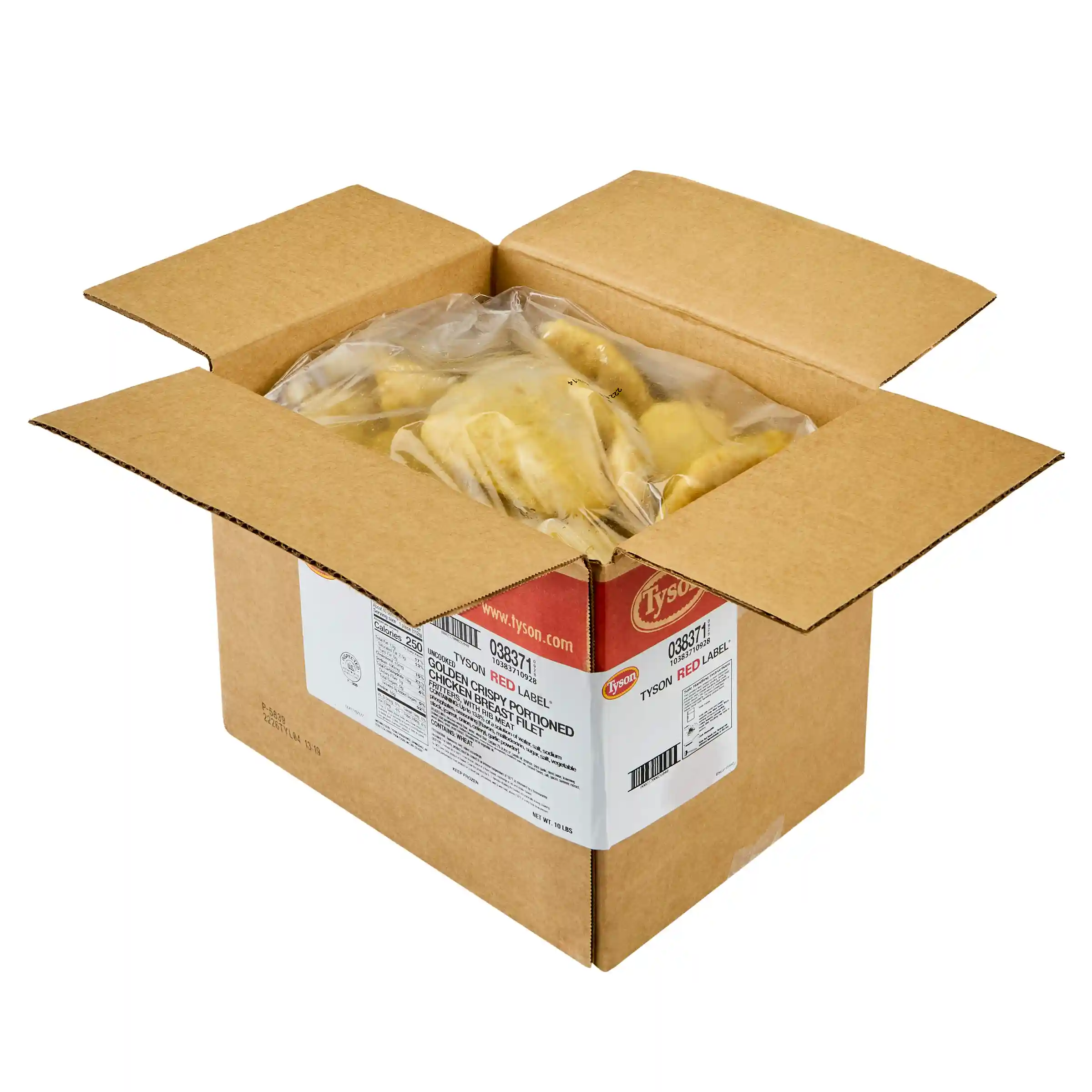 Tyson Red Label® Uncooked Golden Crispy Select Cut Chicken Breast Filet Fritters, 4 oz._image_4
