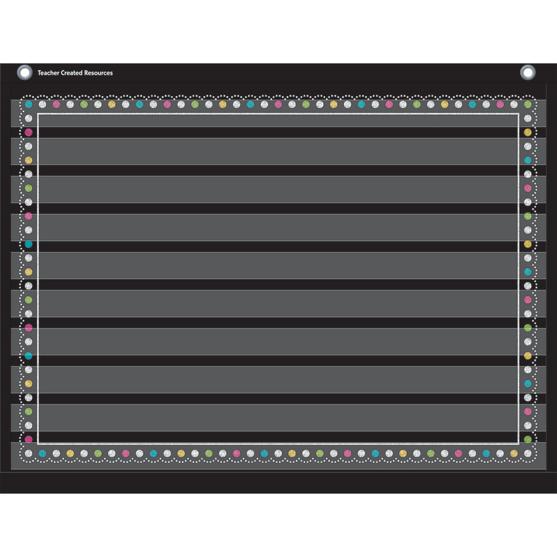 Chalkboard Brights Mini Pocket Chart, 17" x 22"