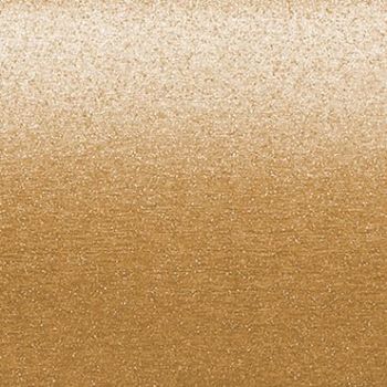 Gold metallic textured surface exhibiting a horizontal gradientâ€”lighter at top, darker at bottomâ€”shimmering with fine granular sparkle under even, diffuse lighting as a uniform background.