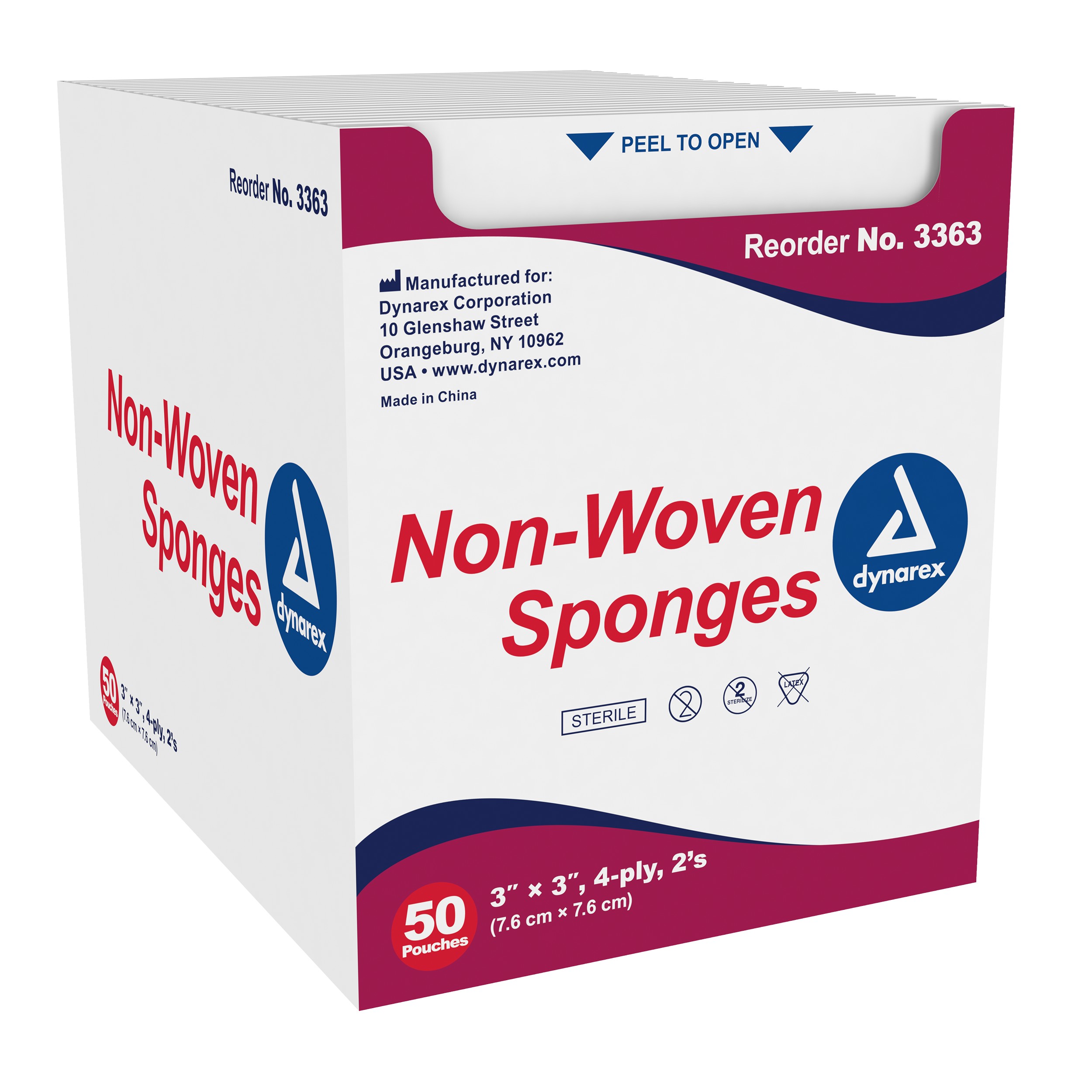 Non-Woven Sponge Sterile 2%27s, 3