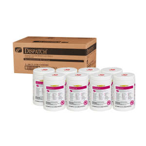 Clorox, Dispatch® Hospital Cleaner Disinfectant Towels with Bleach,  150 Wipes/Container