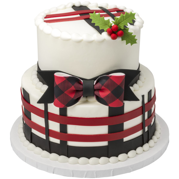 Buffalo Plaid Gum Paste Bows