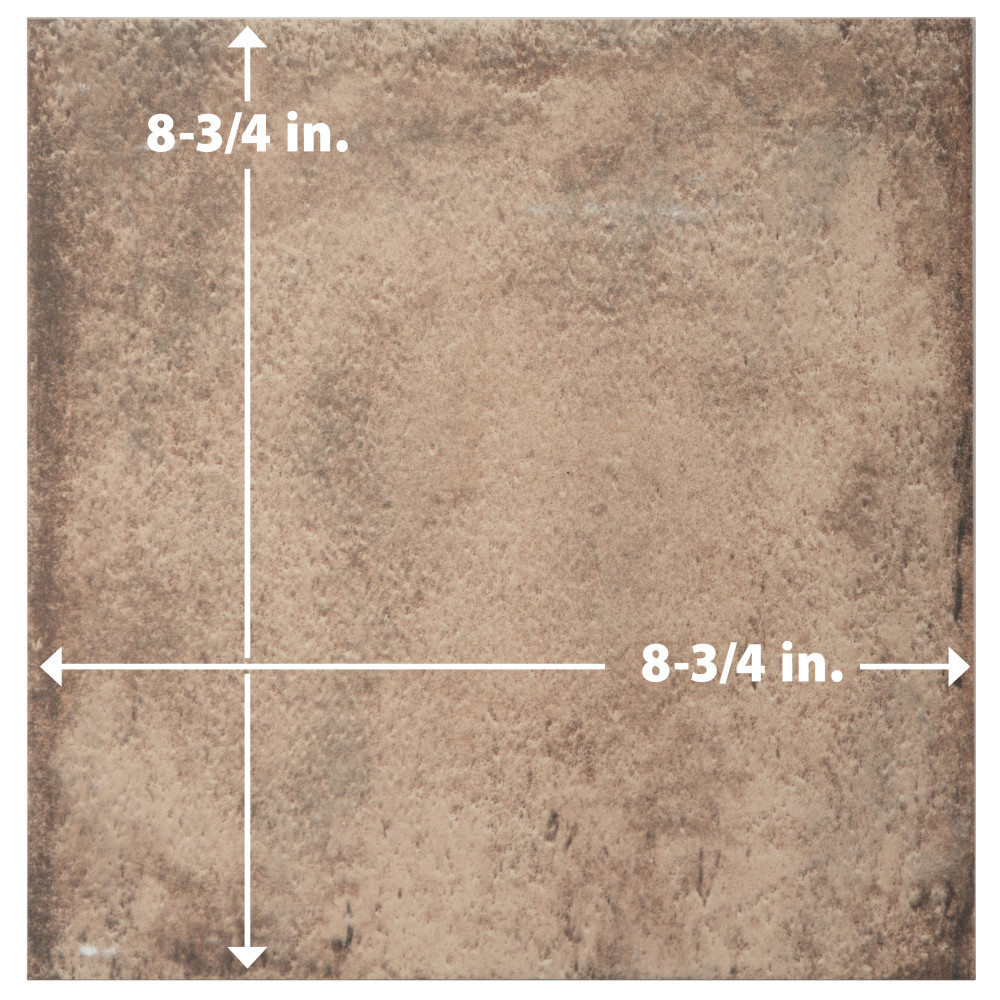 D’Anticatto Marrone 8-3/4 in. x 8-3/4 in. Porcelain Floor and Wall Tile