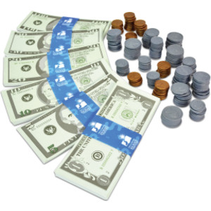 Kids Bank Play Money Set (USA Edition)