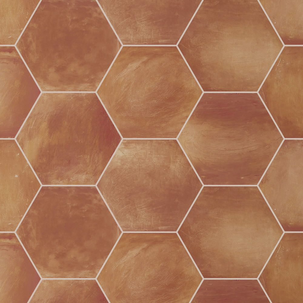 Sentier Hex des Ocres 5-1/2 in. x 6-1/4 in. Porcelain Floor and Wall Tile