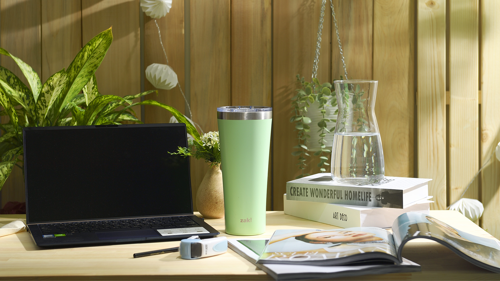 Alpine 30 ounce Stainless Steel Vacuum Insulated Tumbler with Straw, Neo Mint slideshow image 7 Alpine 30 ounce Stainless Steel Vacuum Insulated Tumbler with Straw, Neo Mint slideshow image 7