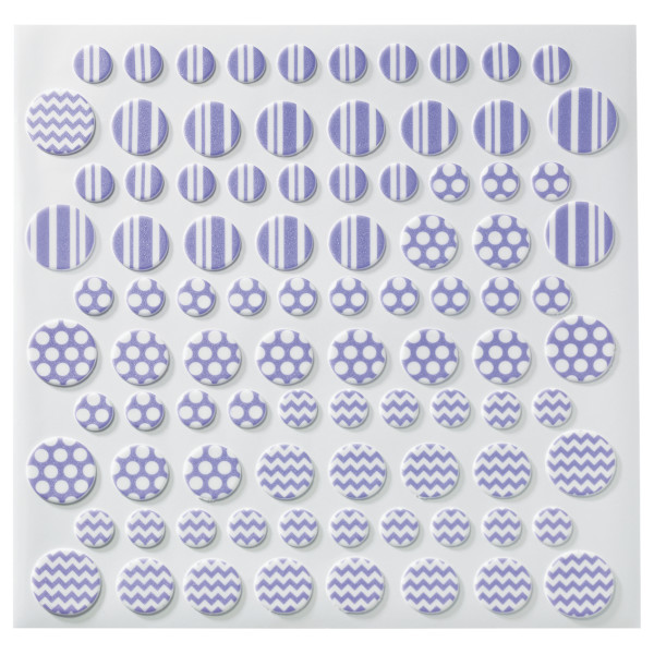 Bright Printed Assortment Dots Fondant DecoShapes®