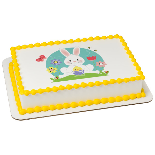 Bunny And Chick PhotoCake® Edible Image®