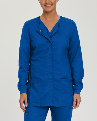 Landau ProFlex Women&#8216;s 3-Pocket Warm-Up Scrub Jacket-Landau