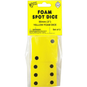 Dot Foam Dice Set, Pack of 2