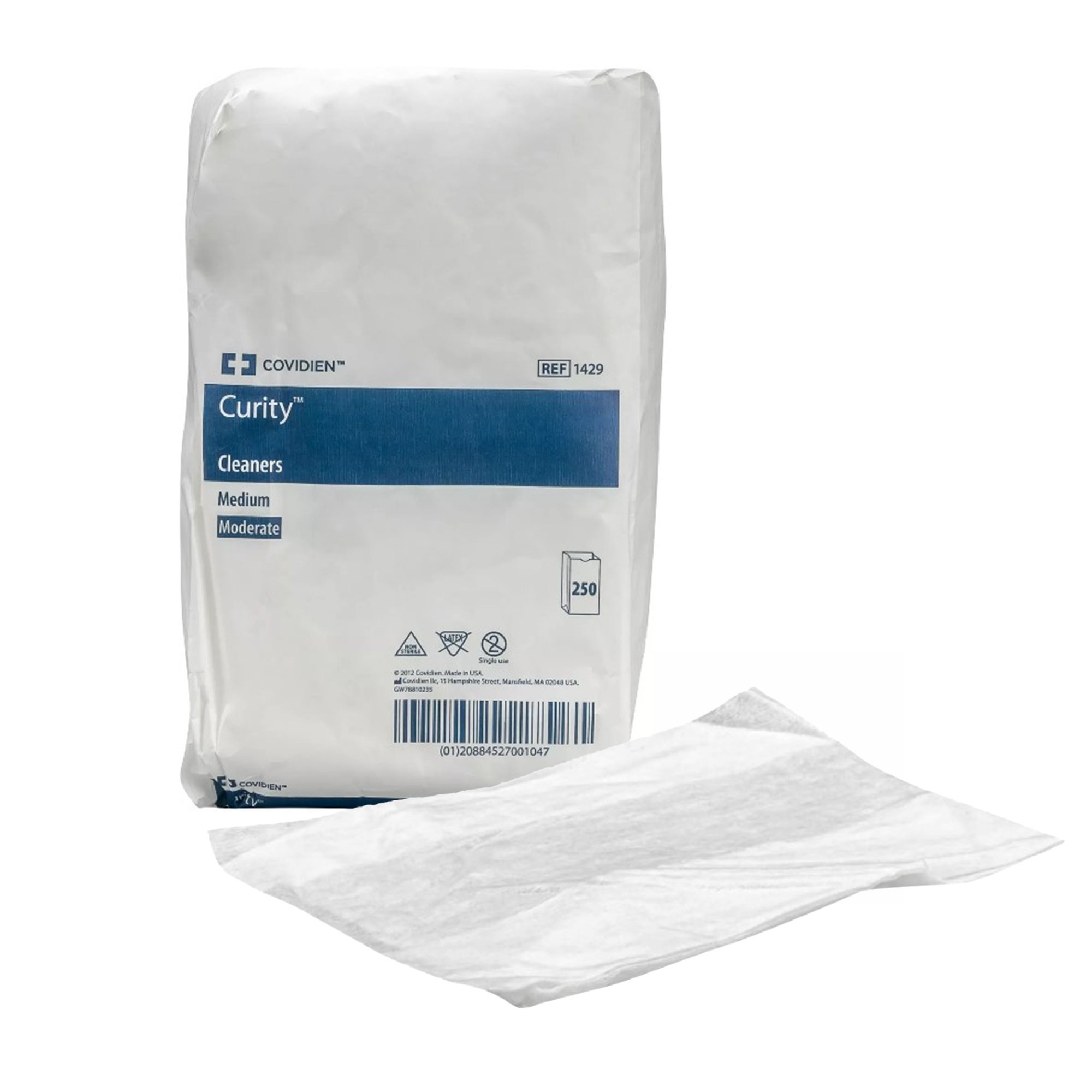 Curity Nonwoven White Washcloth, 7-1/2 x 13-1/2 Inch MK 346952