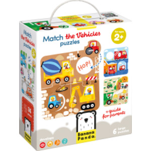Match the Vehicles Puzzles, 6 Puzzles, Ages 2+