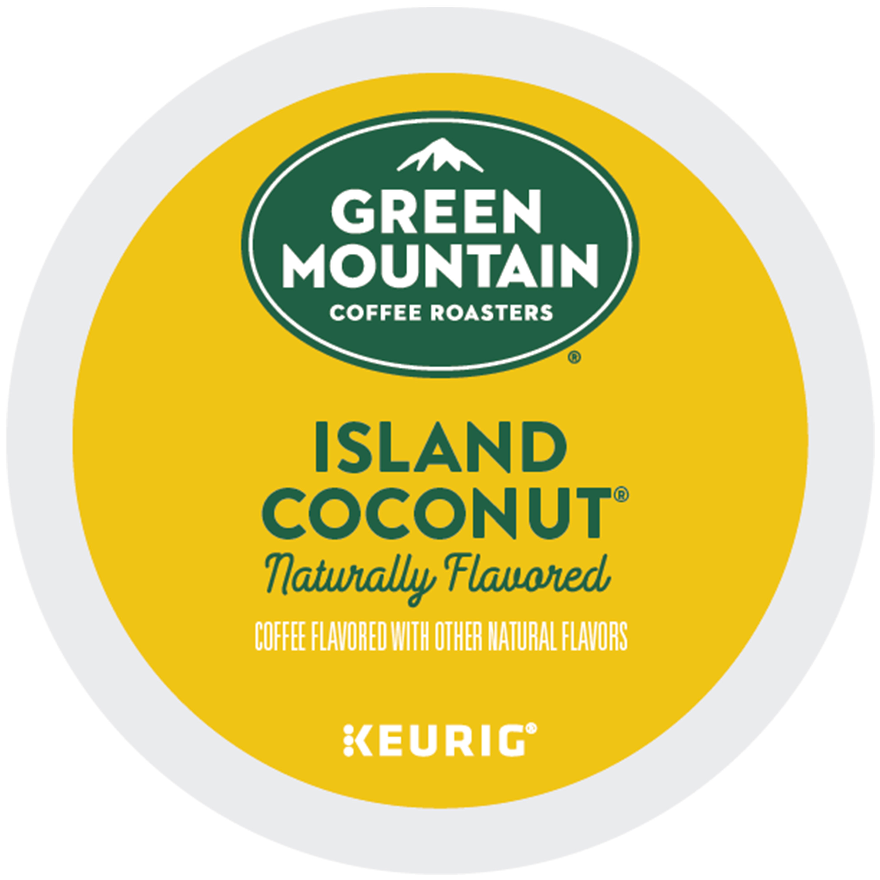 Green Mountain Coffee Island Coconut K-Cups, Light Roast Coffee, 24 Count