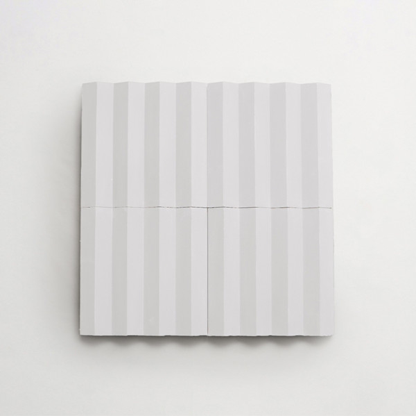 Cement Origami | Pleats | White | Matte