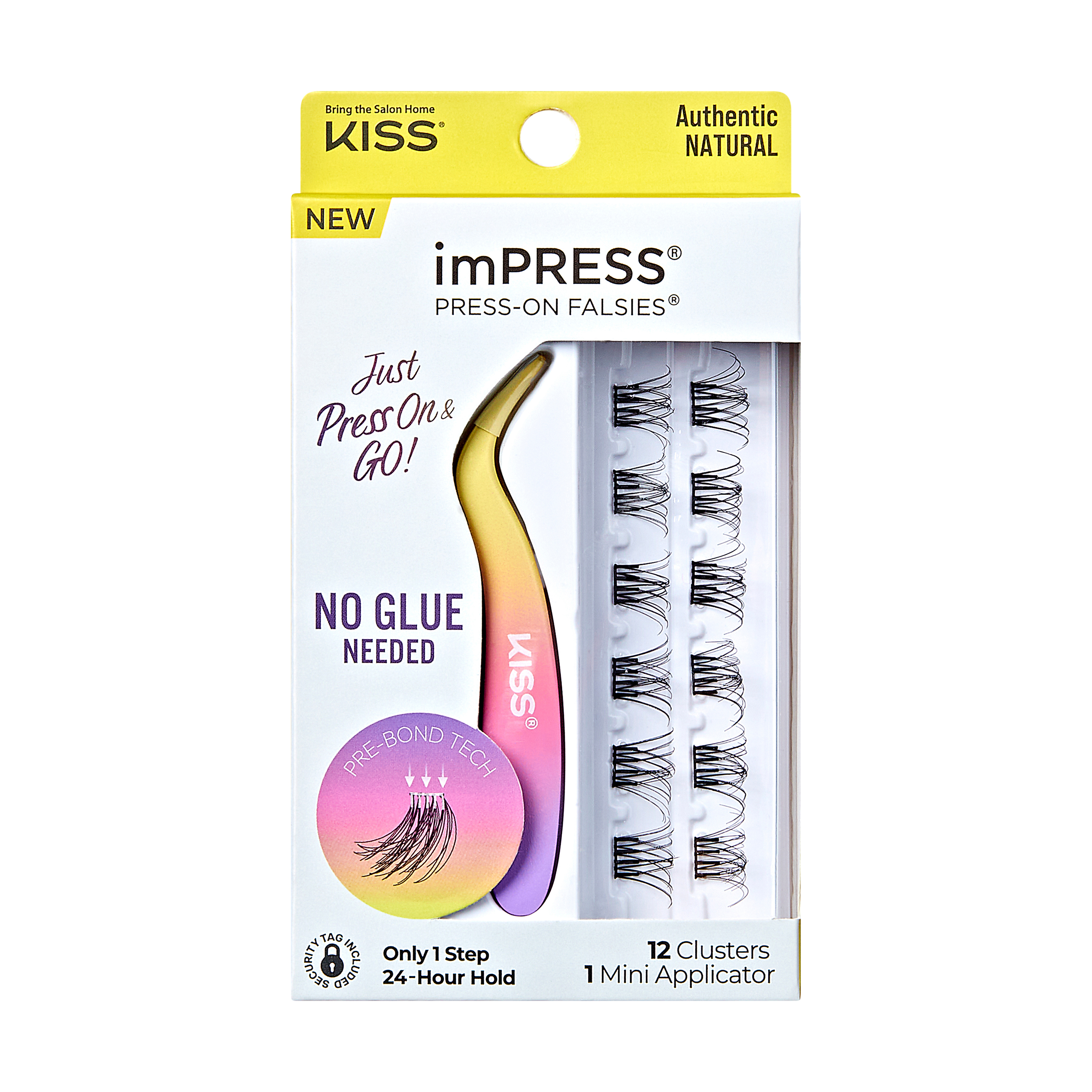 imPRESS Falsies Self Adhesive Eyelashes 12 Lash Clusters  Applicator  Authentic