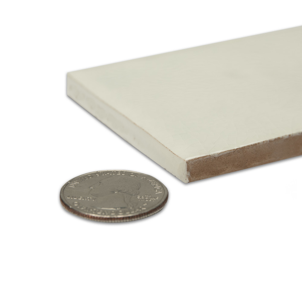 Menorca White 2-1/2 in. x 12-7/8 in. Ceramic Wall Tile