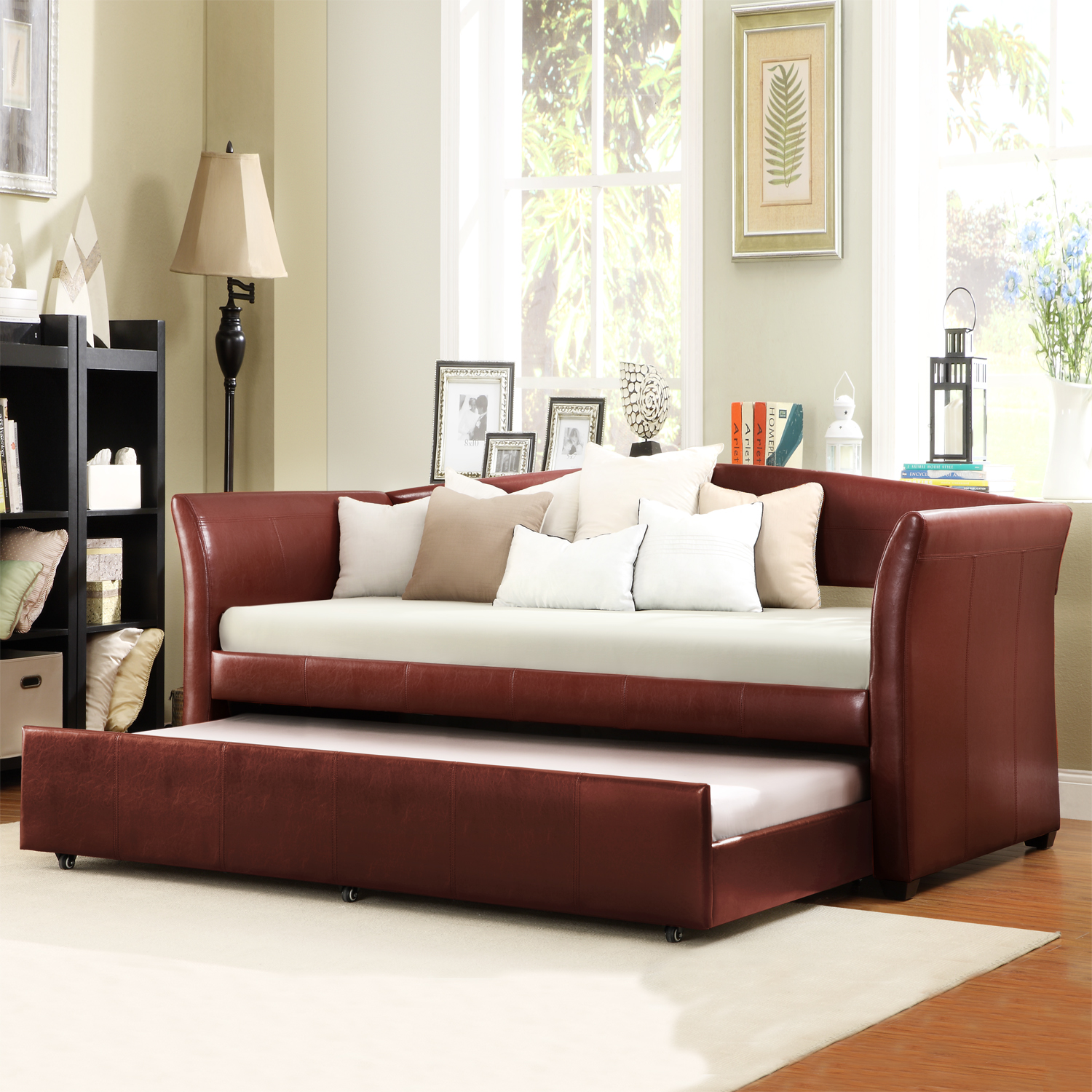 Upholstered Rolled Arm Twin Daybed
