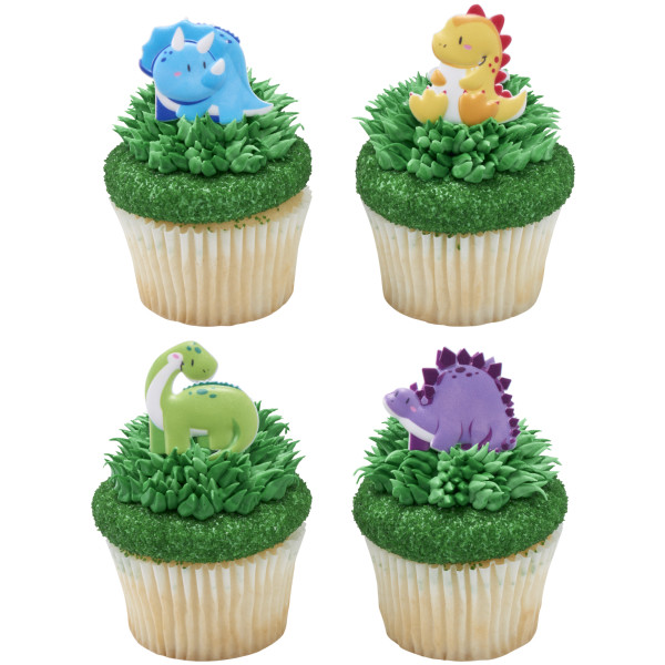 Cutsie Dinosaurs Cupcake Rings