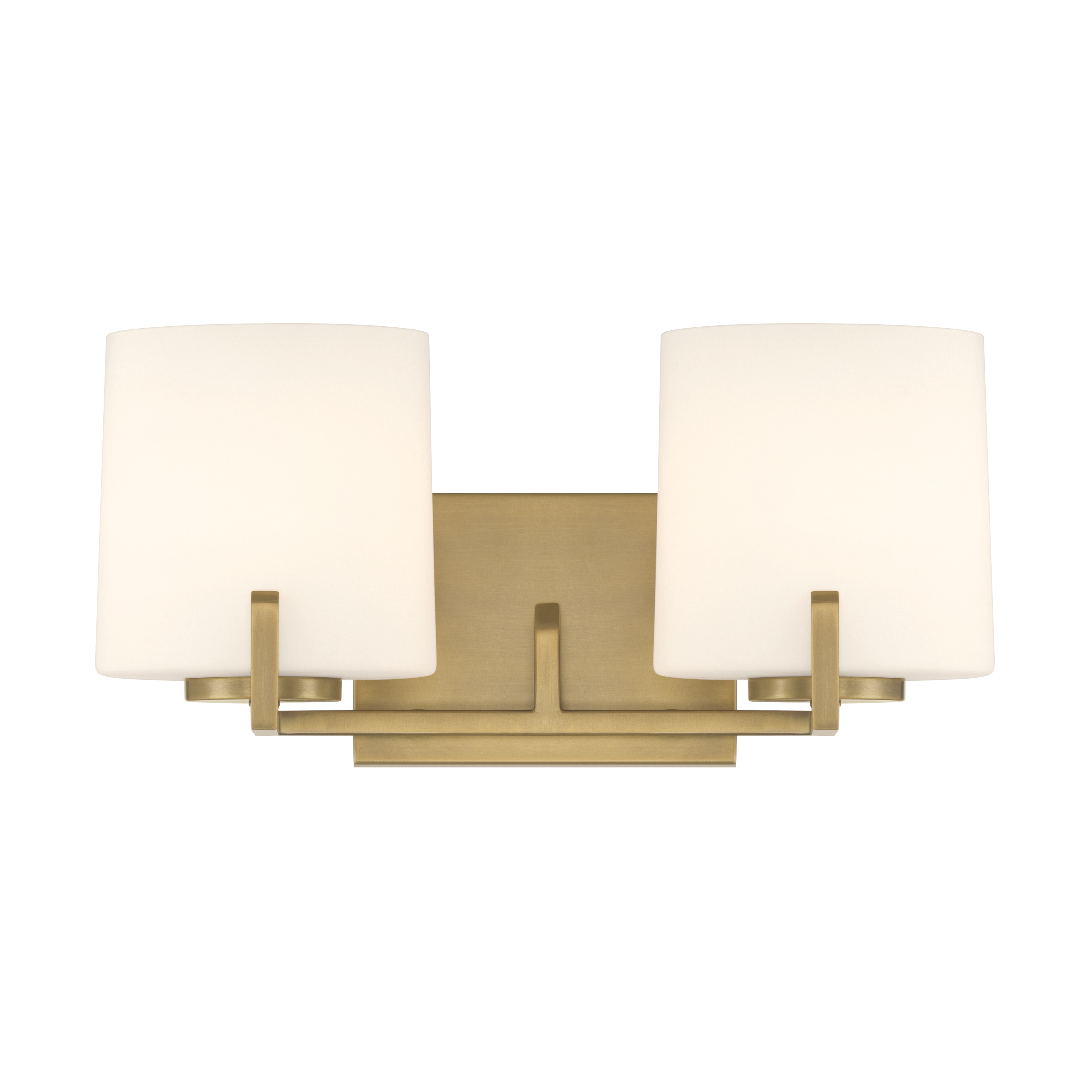 2-Light Vanity - Legacy Brass with Etched Opal Glass - alternate view