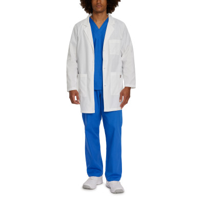 Landau Medical New Scrub Zone Unisex Three-Button Lab-White Coats