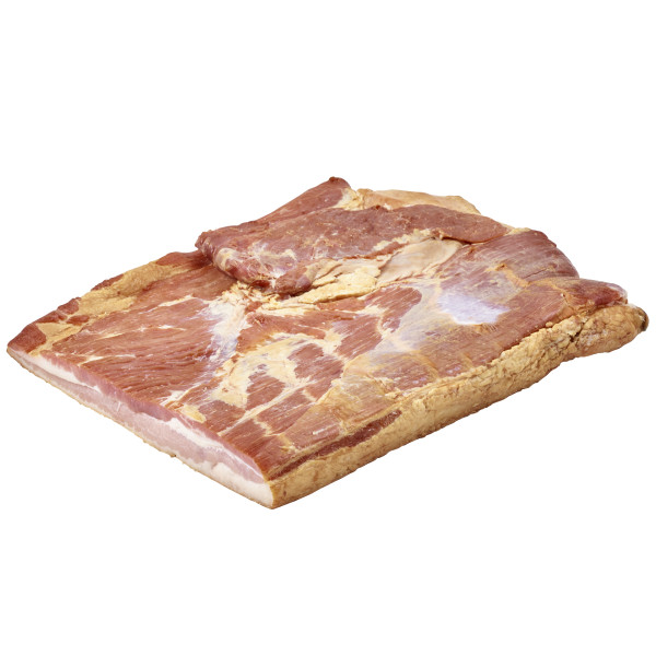 OLD SMOKEHOUSE(r) Bacon, Applewood, 1/2 Slab, 4pc . C1C0 - Front Center Out of Package (Hi Res)