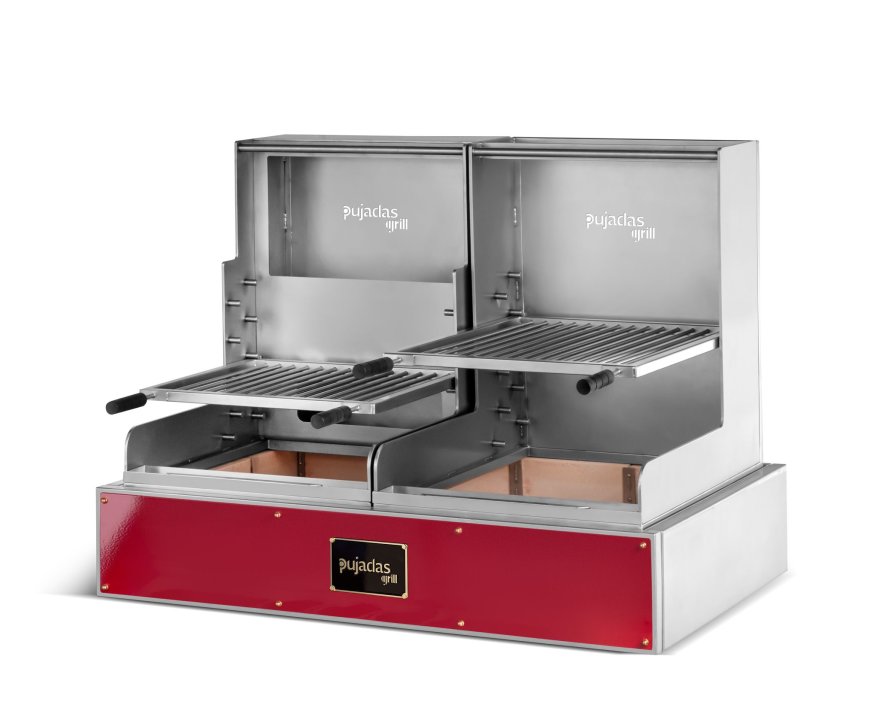 Brasa abierta lite de sobremesa Roja