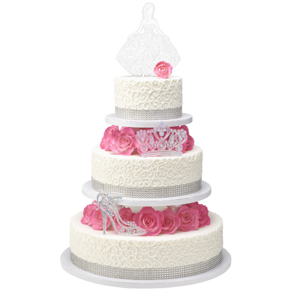 Silver Quinceañera Cake Kit