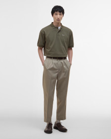 Hexham Oversized Polo Shirt Mid Olive
