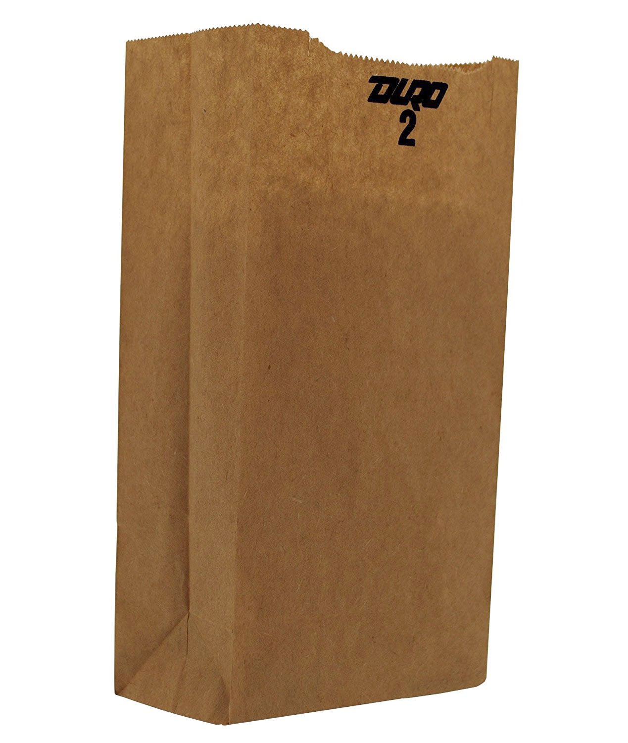 Grocery Bag Duro® Brown Kraft Recycled Paper #2