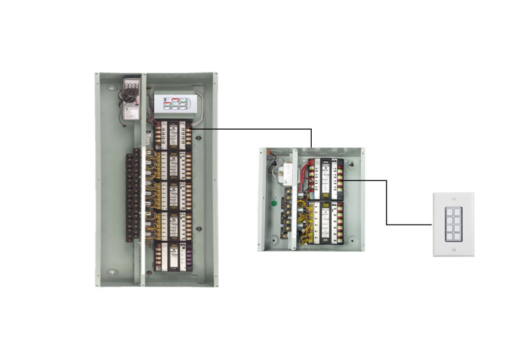 LightSweep Lighting Control Relay panels can be stand-alone or networked