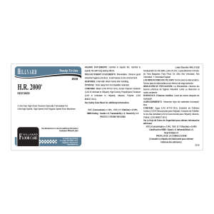 Label RTU 538 Hr 2000 Restorer