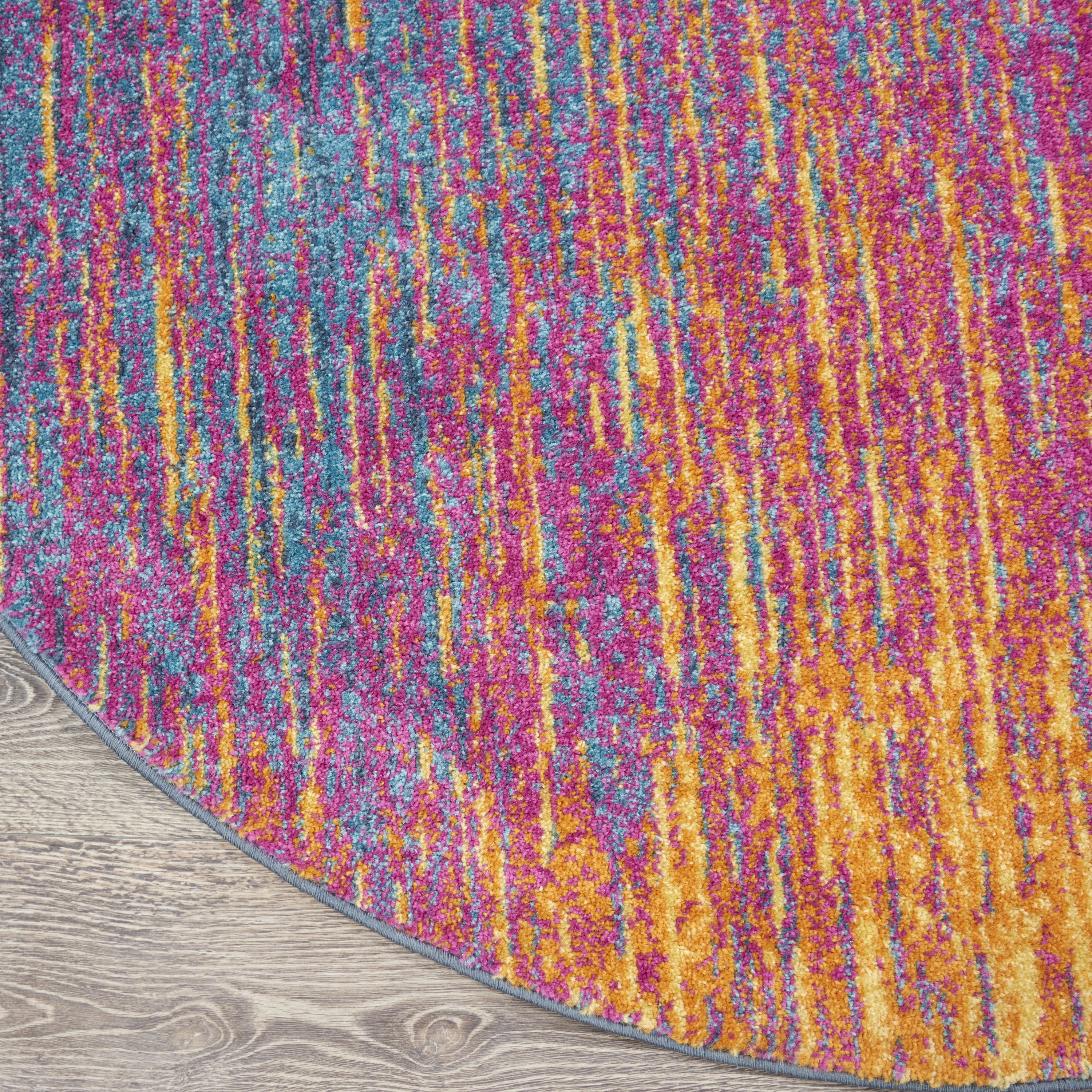 Nourison Passion 8' x Round Multicolor Modern Indoor Rug