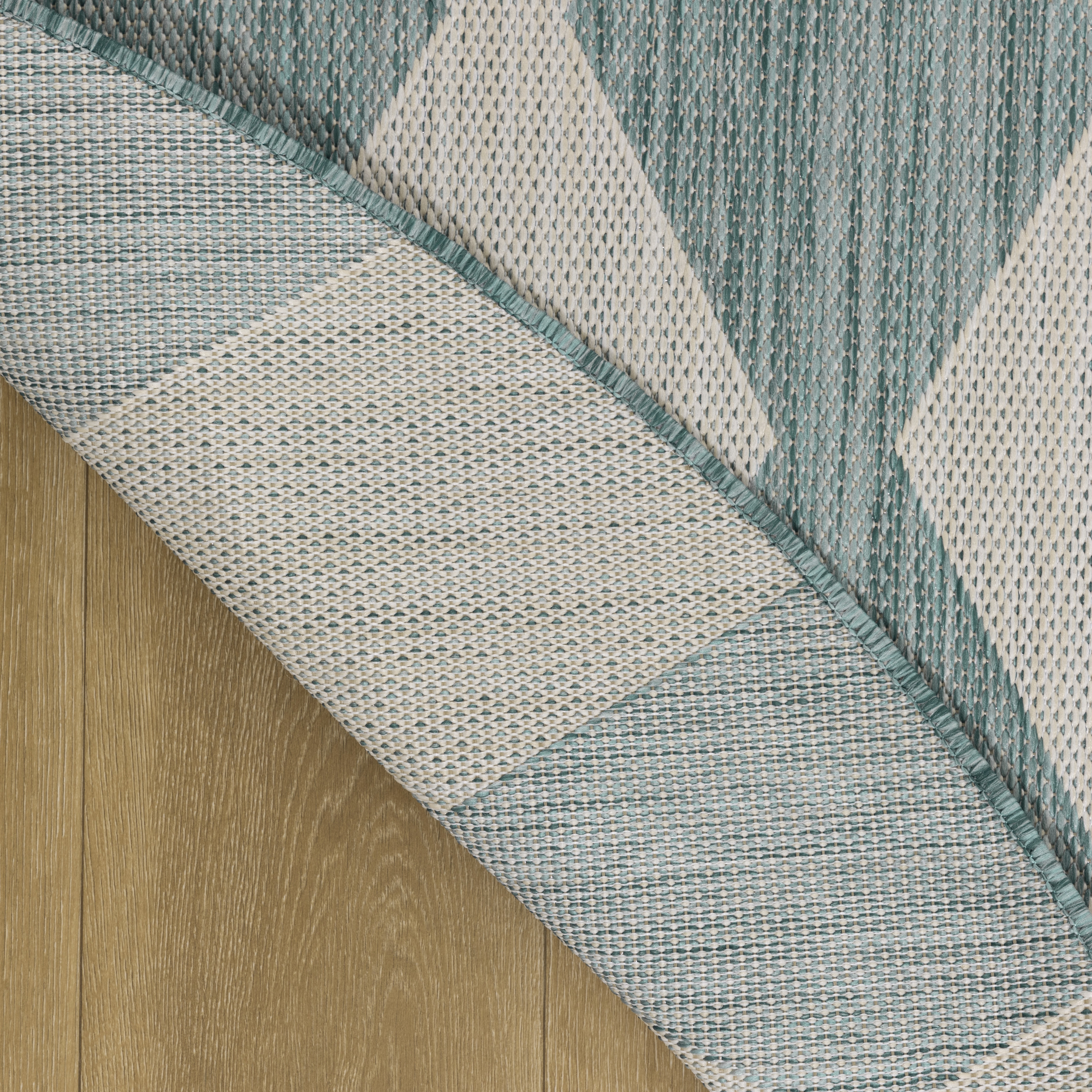 Nourison Positano 8' x Round Aqua Modern Rug