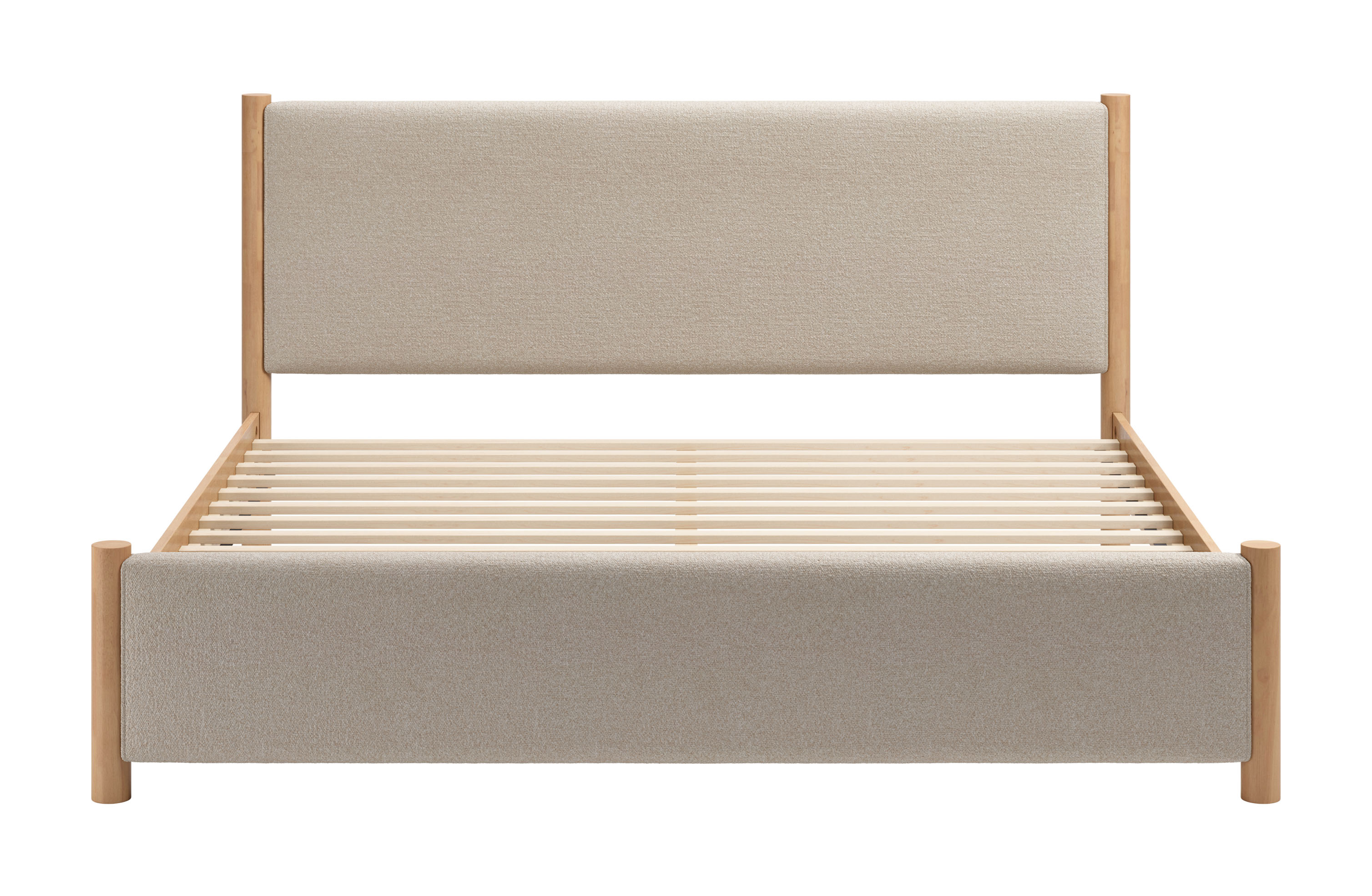 Hadi King Bed Beige & Natural product image