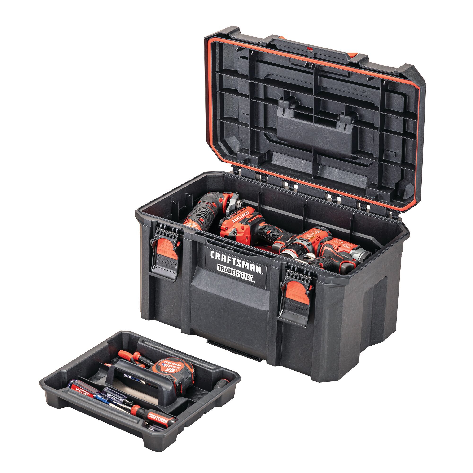 View of CRAFTSMAN Storage: Tradesystem and additional tools in the kit