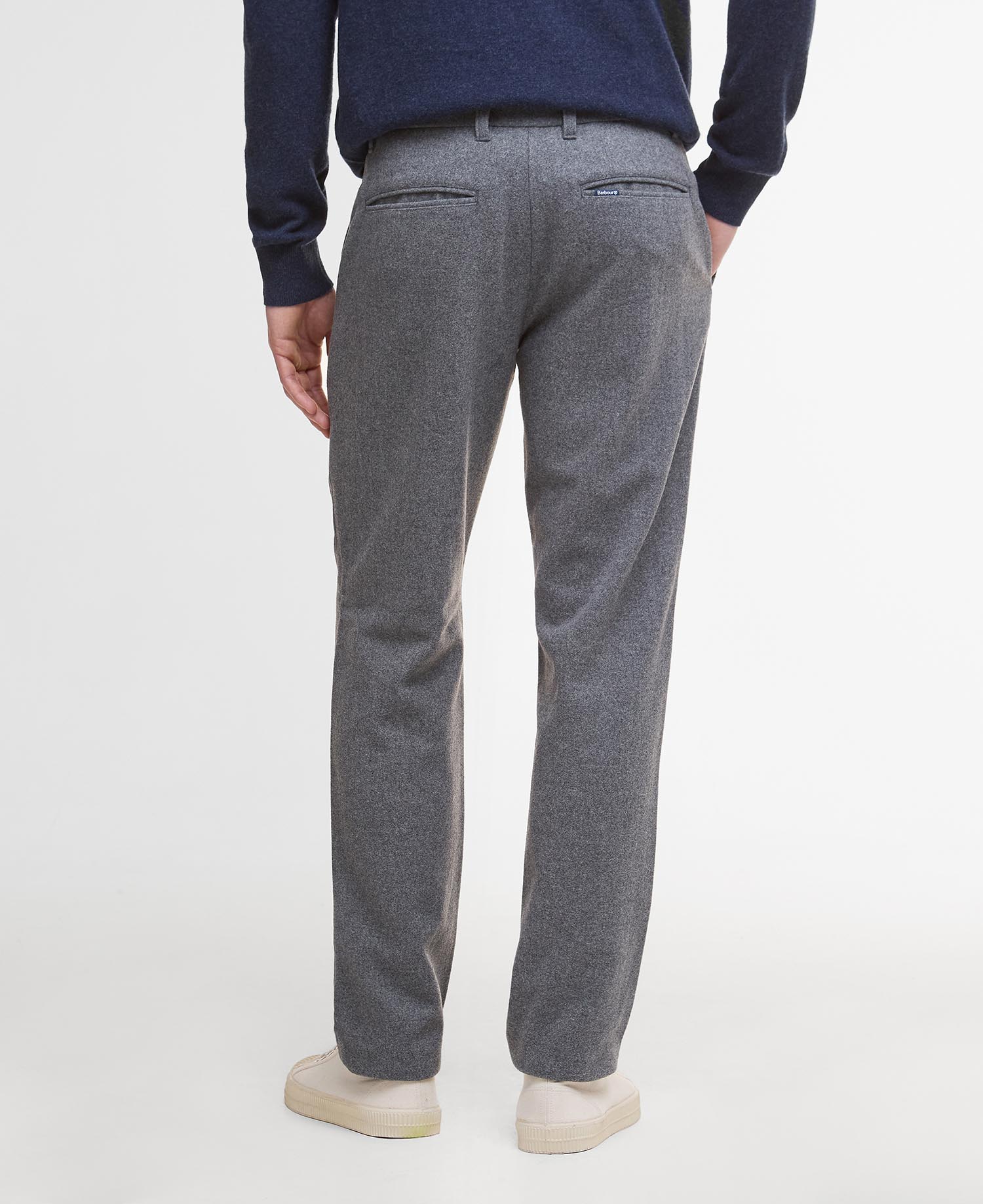 Pantaloni in misto lana dalla vestibilità leggermente aderente image number 2