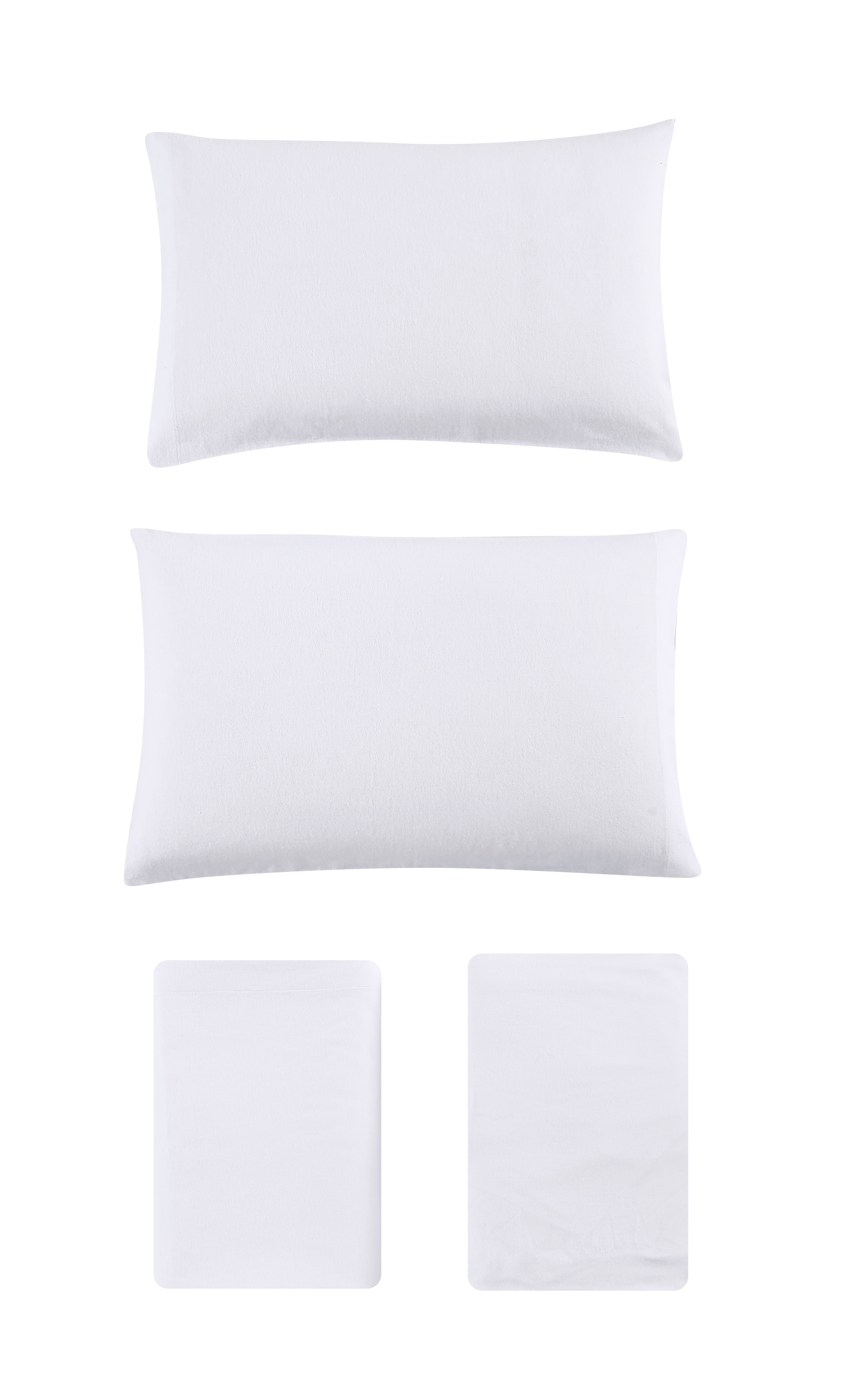 Eddie Bauer Cotton Flannel Sheet Sets (Solid-White) - Picture 15 of 27