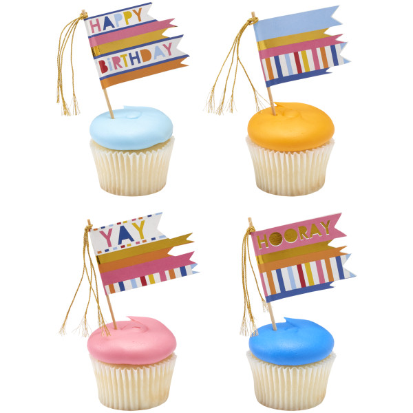Packed Party Flag Assortment DecoPics®