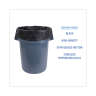 Boardwalk,  HDPE Liner, 56 gal Capacity, 43 in Wide, 47 in High, 19 Microns Thick, Black