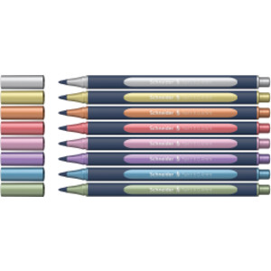 Paint-It 050, Metallic RollerballS, 0.4 mm, Wallet, 8 Assorted Ink Colors