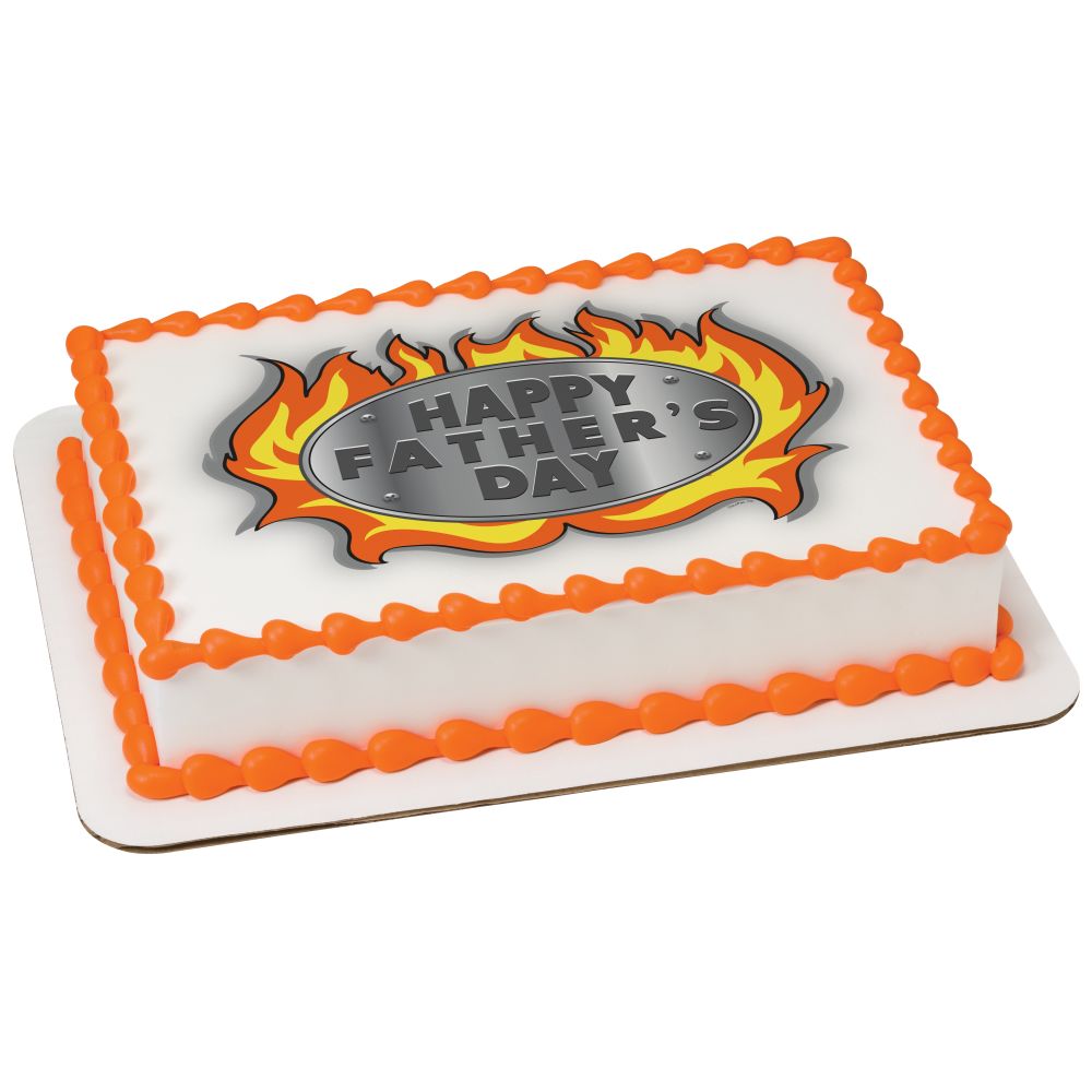 Image Cake Father's Day Flames