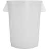 Carlisle, Bronco, 32 gal, Polyethylene, White, Round, Receptacle